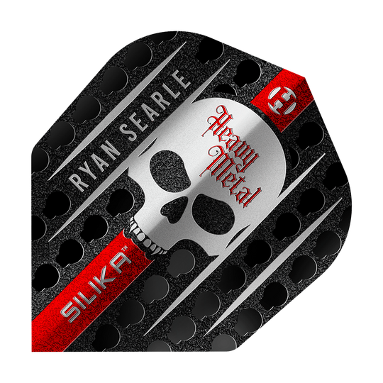 Dies ist ein Bild von Harrows Silika Ryan Searle Series 3 No6 Flights. Das Produkt zeigt spezielle Dart-Flights aus einer limitierten Serie.