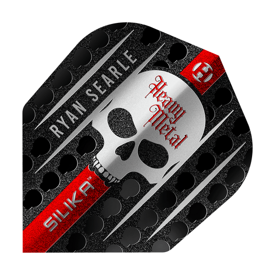 Harrows Silica Ryan Searle Seria 3 nr 6 Loty Dies ist ein Bild von Harrows Silika Ryan Searle Series 3 No6 Flights. Das Produkt zeigt spezielle Dart-Flights aus einer limitierten Serie.