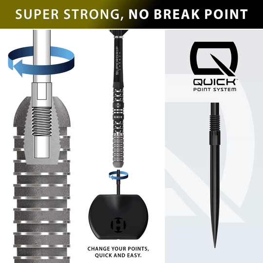 Harrows Dave Chisnall Chizzy Series 4 Quick Point Steeldarts Abgebildet sind die Harrows Dave Chisnall Chizzy Series 4 Quick Point Steeldarts. Sie eignen sich ideal für ambitionierte Dartspieler.