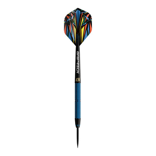 Auf diesem Bild sind die GOAT Athlete Black Tungsten Steeldarts abgebildet. Diese Darts bestehen aus hochwertigem Tungsten.