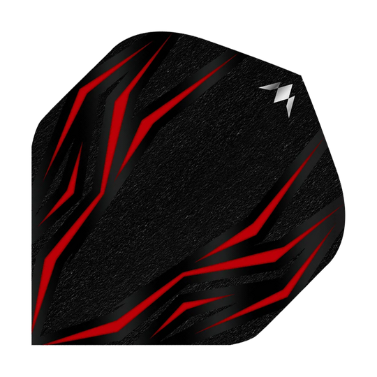 Loty Mission Lava Red nr 6 Mission Lava Red No6 Flights sind auf diesem Bild abgebildet. Die Flights sind in Rot und werden für Dartpfeile verwendet.