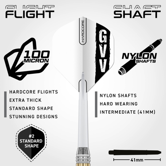 Steeldarts z mosiądzu Red Dragon Gian Van Veen - 21 g