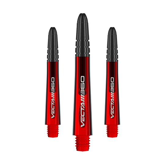 Winmau Vecta Blade 360 Shafts - Red Das Produkt zeigt einen Satz von Dart-Shafts mit dem Namen 7025-219_Winmau_Vecta_Blade360_Shafts_Rot_40mm_1Set. Die Dart-Shafts sind rot und 40 mm lang.