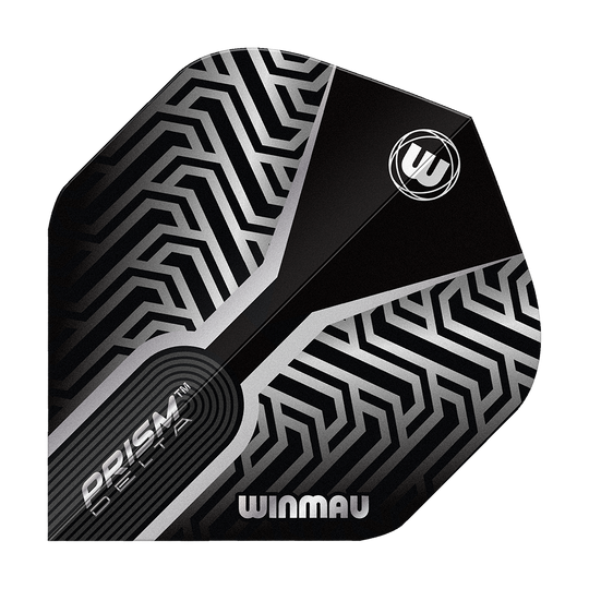 Das Bild zeigt die Winmau Prism Delta Silver No2 Standard Flights. Diese Flights sind für den Einsatz an Dartpfeilen geeignet.