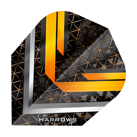 Das Bild zeigt Harrows Vulcan No6 Flights. Es handelt sich um hochwertige Flights für Dartpfeile.