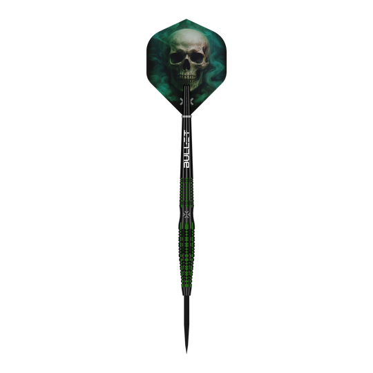 Stalowe strzałki Bullet Poison Das Bild zeigt einen einzelnen Bullet Poison Steeldart. Dieses Produkt bietet hochwertige Verarbeitung für Dartspieler.