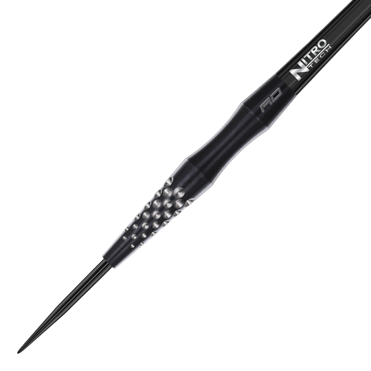 Zu sehen sind Red Dragon Connor Scutt The Sniper Steeldarts - 22g. Die Darts zeichnen sich durch ihre hohe Qualität und ihr spezielles Design aus.