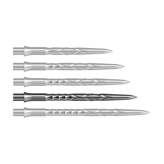 Stalowe groty do lotek Caliburn System - HAN G2 - Srebrne Auf dem Bild ist eine Caliburn Evo System Steeldartspitze HAN G2 in Silber und 36 mm Länge zu sehen. Sie ist speziell für Steeldarts geeignet.