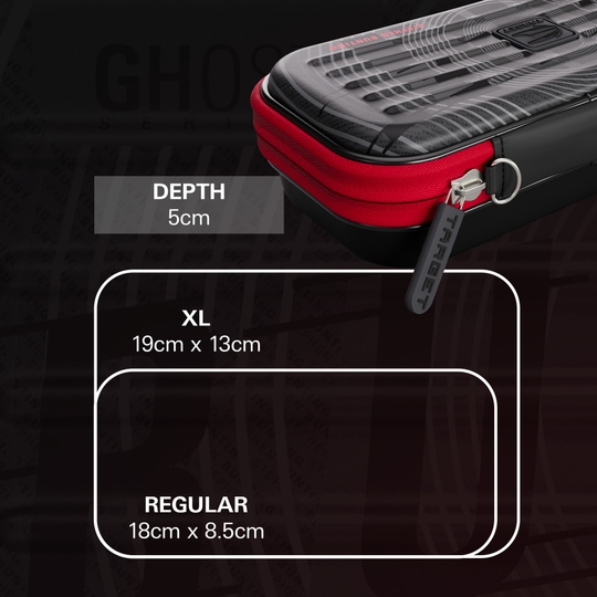 Etui na lotki Takoma Ghost Series Stephen Bunting Das Bild zeigt das Takoma Ghost Series Stephen Bunting Dartcase. Es handelt sich um ein Dart-Etui, das für Stephen Bunting entworfen wurde.