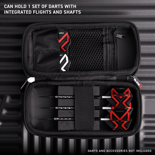Portfel na lotki Winmau Blade X Armor G1 Das Bild zeigt das Produkt mit dem Dateinamen 8534_Winmau_Blade_X_Armor_G1_Dartwallet_W3. Es könnte sich um ein Dart-Accessoire handeln.