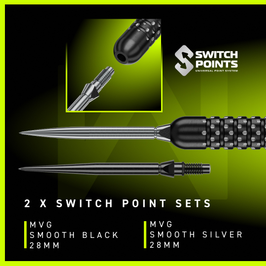 Stalowe rzutki Winmau Michael Van Gerwen W-MAX Switch Point