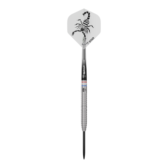 Bulls Challenger Kendji Steinbach Steeldarts - 23g Das Bild zeigt Bulls Challenger Kendji Steinbach Steeldarts - 23g. Diese Steeldarts bieten Präzision und Qualität im Spiel.
