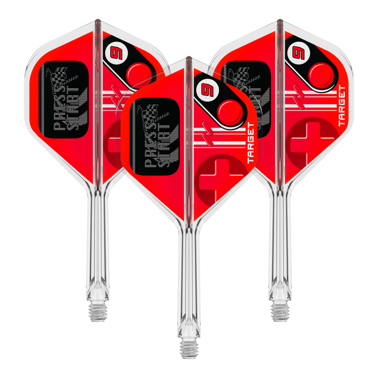 Foto von 410586_Target_K-Flex_PressStart_No2_Standard_Flights_26mm_1Set. Es handelt sich wahrscheinlich um ein Set von Dart Flights.