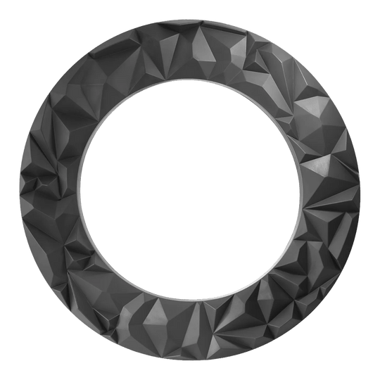 Precyzyjna tarcza do darta 180 3D Subterra Surround - grafitowa Hier ist das Precise 180 3D Dartboard Surround Subterra - Graphite abgebildet. Das Produkt bietet Schutz für die Wand hinter dem Dartboard.