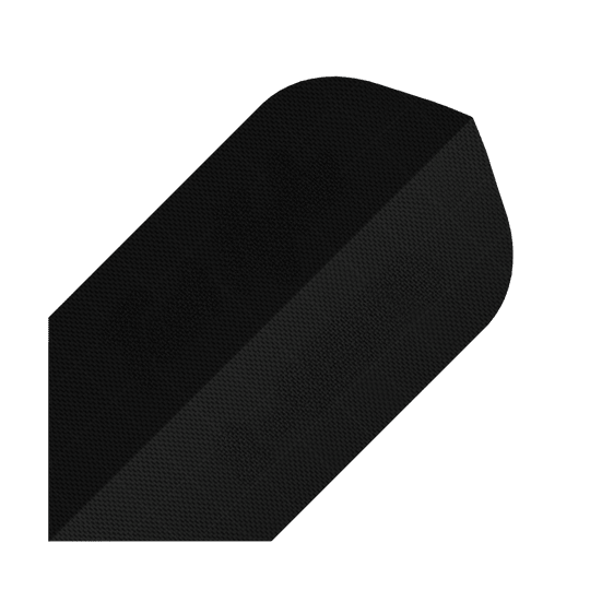 Lotki z nylonu - wąskie - czarne Dies ist ein schwarzer Nylon-Stoff Slim Flight. Der Flight ist für Dartpfeile geeignet und hat eine schlanke Form.