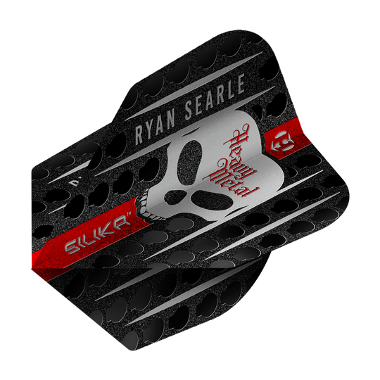 Abgebildet ist der Harrows Silika Ryan Searle Series 3 No6 Flights. Dieses Produkt dient als Flight für Darts.