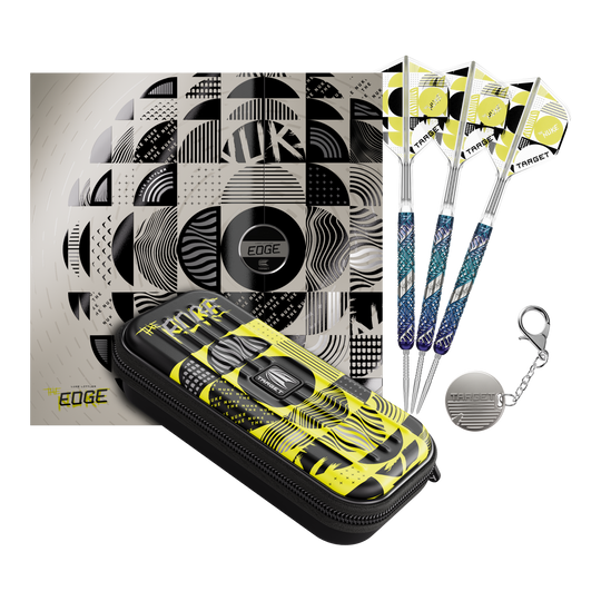 Lotki stalowe Target Luke Littler Edge Swiss Point Dieses Bild zeigt die Target Luke Littler Egde Swiss Point Steeldarts in voller Ansicht. Die Steeldarts bestechen durch ihre hochwertige Verarbeitung.