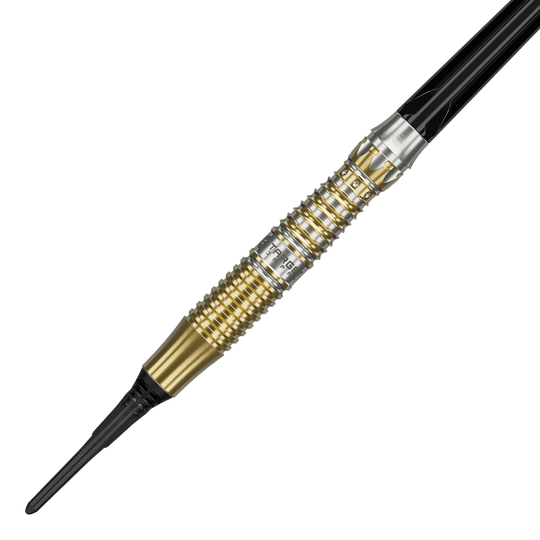Lotki Enzo Soft Darts marki Target Black Marque – 18 g Abgebildet sind Target Black Marque Enzo Softdarts mit einem Gewicht von 18g. Diese Softdarts zeichnen sich durch ihr elegantes schwarzes Design aus.