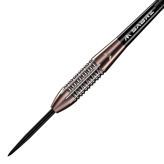 Misja Arkitekt Brązowa krzemionka PVD Steeldarts - 23,5g Das Bild zeigt die Mission Arkitekt Bronze Silika PVD Steeldarts mit einem Gewicht von 23,5g. Die Steeldarts haben ein elegantes Bronze-Design.