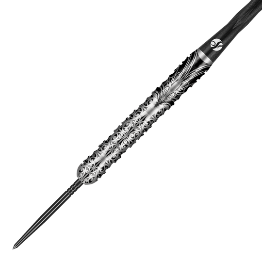 Shot Warrior Taiaha Turbo Point Steeldarts Das Bild zeigt Shot Warrior Taiaha TurboPoints Steeldarts mit besonderem Muster. Die Darts sind als Gruppe abgebildet.
