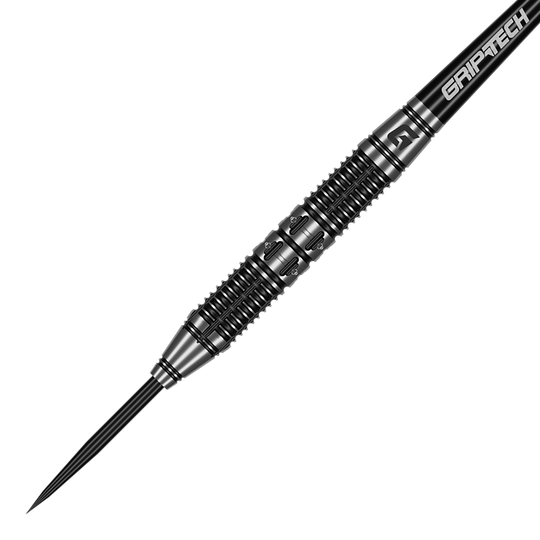 Abgebildet ist das Produkt GOAT Dumbbell Steeldarts. Diese Steeldarts zeichnen sich durch eine spezielle Form aus.