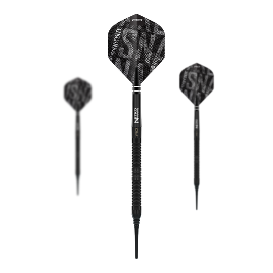 Red Dragon Peter Wright Snakebite Black Mamba Soft Darts - 20g Red Dragon Peter Wright Snakebite Black Mamba Softdarts - 20g. Das Bild zeigt das Set der Softdarts mit 20 Gramm Gewicht.