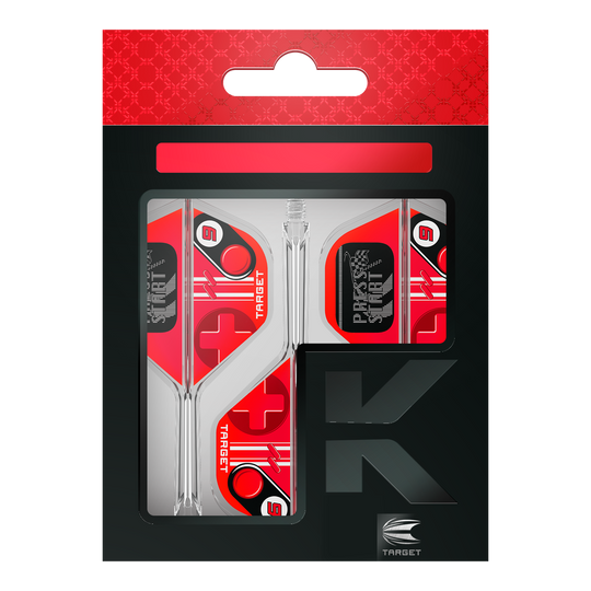 Target K-Flex Press Start No2 Standardowe przeloty Abgebildet sind die Target K-Flex Press Start No2 Standard Flights. Es handelt sich um stabile Dartflights in Standardform.