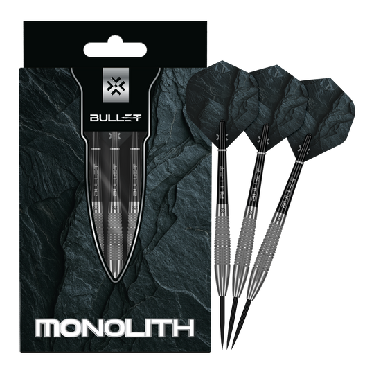 Stalowe lotki Bullet Monolith Abgebildet sind die Bullet Monolith Steel Darts in voller Länge. Dieses Produkt eignet sich für das Steeldart-Spiel.