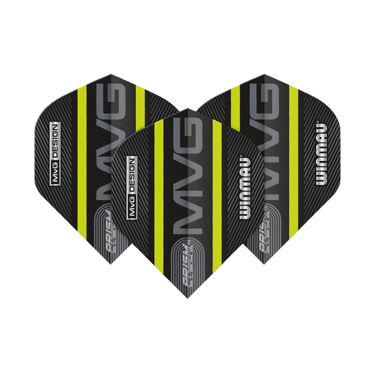 6915-188_Winmau_Prism_Alpha_MvG_Green_Standard_Flights_1DsuqRMQsWxUEQ Winmau Prism Alpha MvG Green Standard Flights in auffallender Optik. Die Flights liegen formschön nebeneinander.