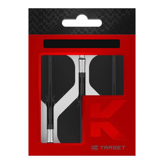 Target K-Shift No2 Standard Flights - Schwarz. Auf dem Bild sind schwarze No2 Standard-Flights von Target zu sehen.
