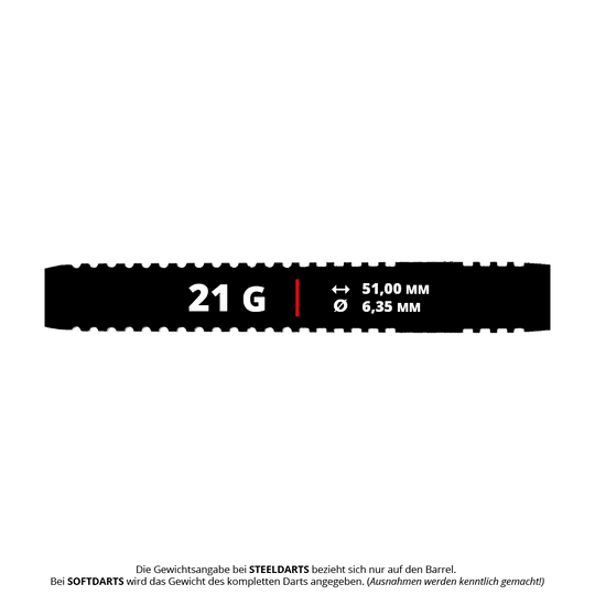 Lotki Winmau Solaris Pro soft - 21g Auf dem Bild sind die Winmau Solaris Pro Softdarts mit einem Gewicht von 21g zu sehen. Es handelt sich um Softdartpfeile für das Dartspiel.