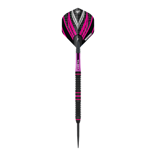 Lotki Winmau Team 360 Rebecca Allen Steel Darts - 24g Das Bild stellt die Winmau Team 360 Rebecca Allen Steeldarts - 24g dar. Diese Darts bieten eine ausgezeichnete Balance und Kontrolle beim Spiel.