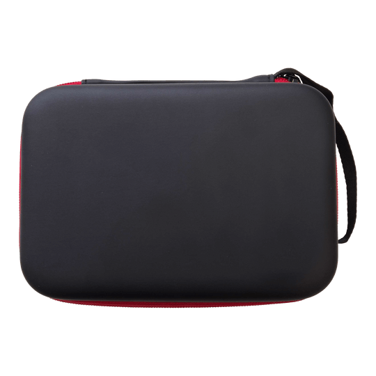 Futerał na lotki McDart System-4 Das Bild zeigt ein Dartcase in schwarzer Farbe. Es ist ein Aufbewahrungsetui für Dart-Zubehör.
