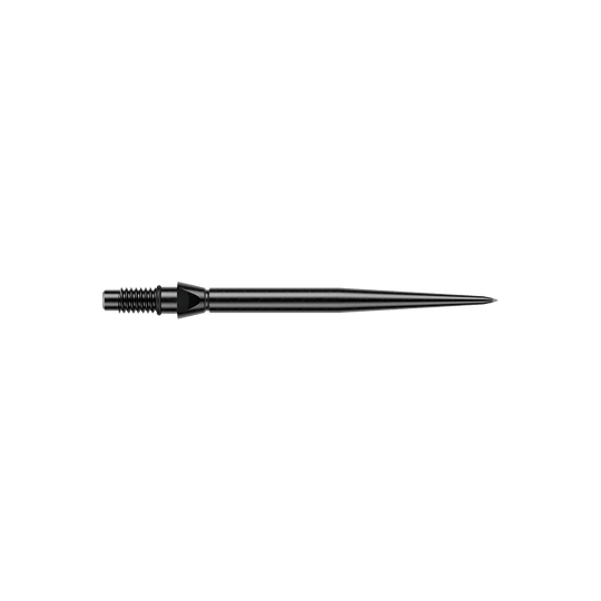 Końcówki do lotek Winmau Switch Point Smooth Steel – czarne Gezeigt wird eine schwarze glatte Steeldartspitze von Winmau. Die Spitze hat eine Länge von 26mm.