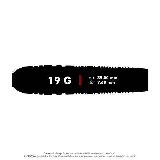 Target Crux Japan Trust Swiss Point Steel Dart - 19g