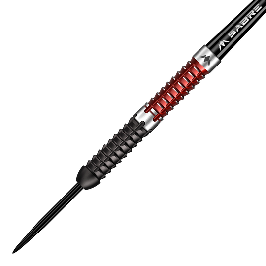 Mission Llew Bevan Black Red Electro Steeldarts - 23g. Diese Steeldarts überzeugen durch ihr Design in Schwarz und Rot.