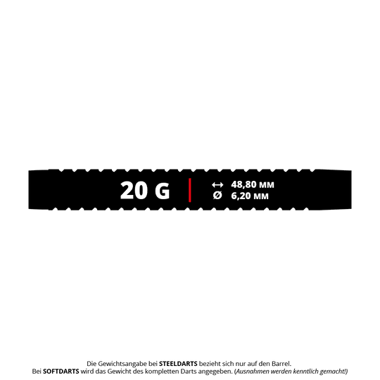 Lotki miękkie Mission Mirage - 20g Mission Mirage Softdarts - 20g sind Softdarts für präzises Werfen. Sie sind für Dartboards mit elektronischen Feldern geeignet.