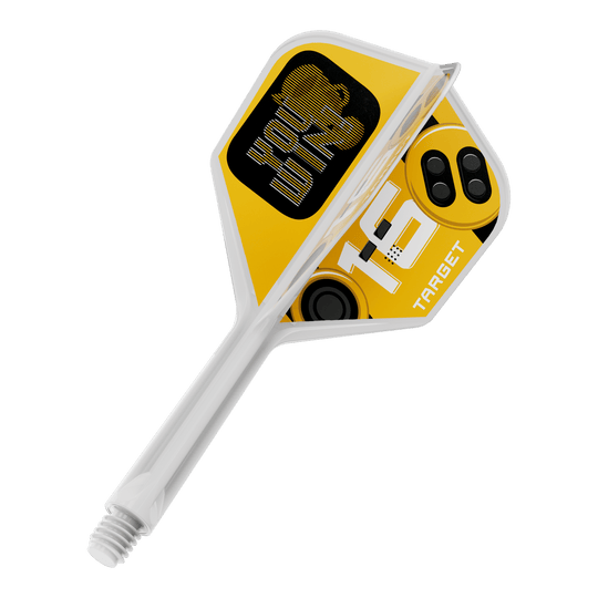 Ein Dart Flight ist zu sehen. Es handelt sich um das Modell Target K-Flex YouWin No6 mit einer Länge von 26 mm.