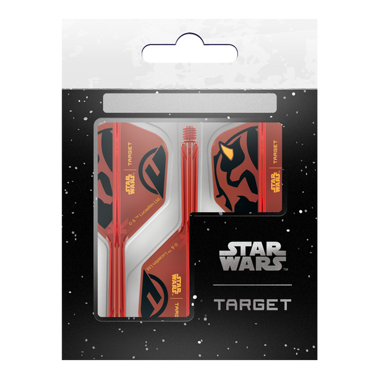 Target Star Wars K-Flex Darth Maul No6 Flights werden präsentiert. Die Flights besitzen ein auffälliges Design mit Darth Maul von Star Wars.