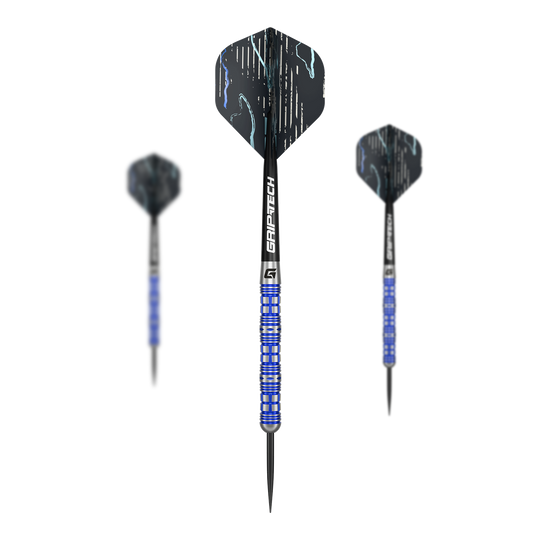Stalowe lotki GOAT Surfer Abgebildet ist das Produkt GOAT Surfer Steeldarts. Es handelt sich um ein Set hochwertiger Steeldarts für das Dartspiel.
