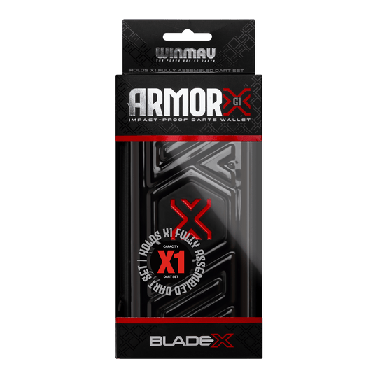 Portfel na lotki Winmau Blade X Armor G1 Ein Bild mit dem Dateinamen 8534_Winmau_Blade_X_Armor_G1_Dartwallet_3. Es zeigt vermutlich ein Produkt aus dem Bereich Darts oder Zubehör.