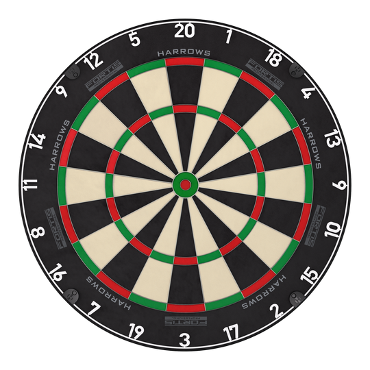 Stalowa tarcza do darta Harrows Fortis Hier sieht man das Produkt Harrows Fortis Steeldartboard. Es bietet eine erstklassige Spielfläche für Dartfans.