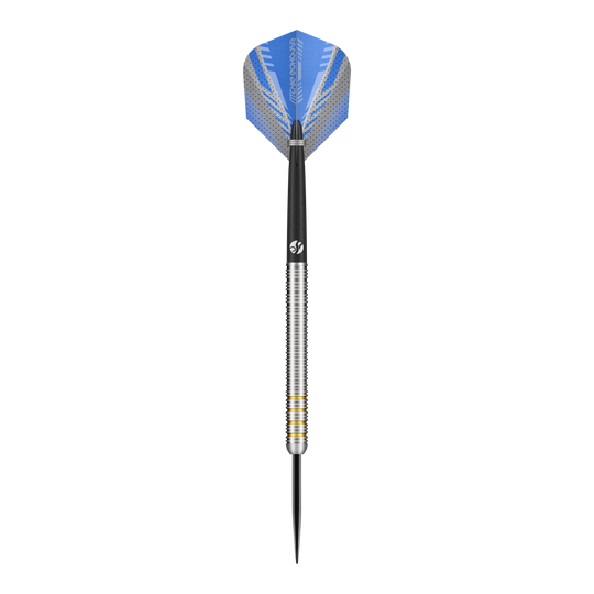 Hier sind die Shot Ritchie Edhouse Core Steeldarts einzeln dargestellt. Das Produkt eignet sich hervorragend für das Dartspiel.