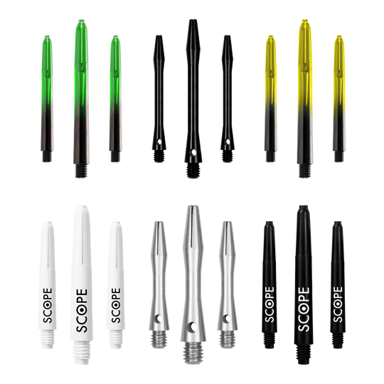 Zestaw startowy McDart Steel Dart Das Bild zeigt das McDart Starterpack. Es handelt sich um ein Starterset für Dartspieler.