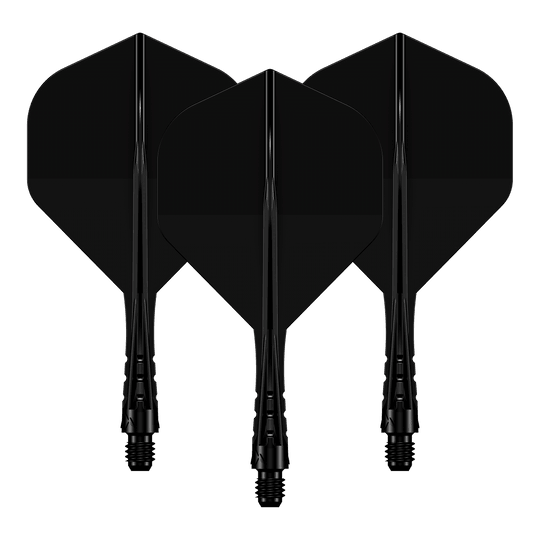 System wału lotniczego Mission Force 90 Vortex No2 – Solid Black Das Foto zeigt ein Set des Mission Force90 Vortex No2 Flight-Shaft-Systems in Solid Black mit 222 mm Länge. Die schwarze Farbgebung ist gut sichtbar.