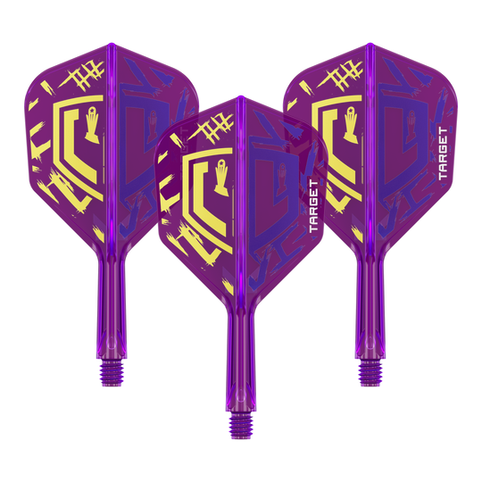 Target K-Flex Luke Littler Mistrz Świata 2025 No6 Flights Abgebildet ist ein Set Target K-Flex Luke Littler World Champion 2025 Flights in Größe No6, 19mm. Die Flights sind Zubehör für Dartpfeile.