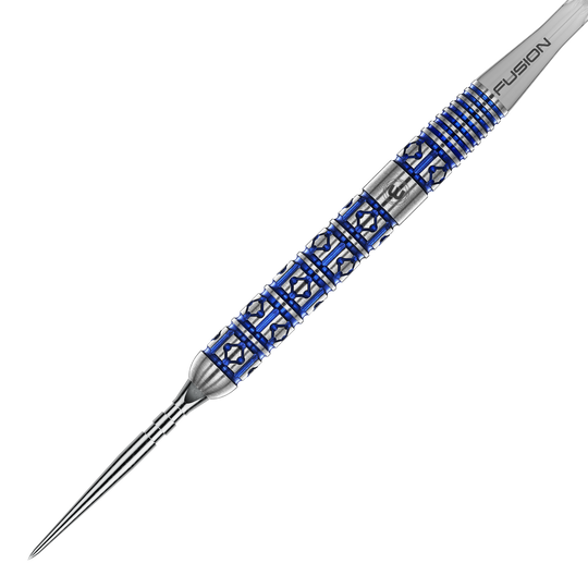 Das Foto zeigt die Winmau Lunaris Parallel Switch Point Steeldarts aus verschiedenen Winkeln. Die Darts sind deutlich zu erkennen.