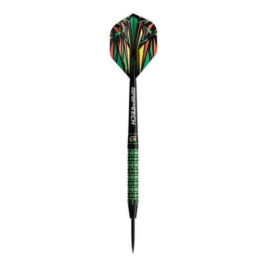 Lotki GOAT Athlete Green Tungsten Steel Abgebildet sind die GOAT Athlete Green Tungsten Steeldarts. Die Darts bestehen aus grünem Wolfram und sind für professionelle Spieler geeignet.