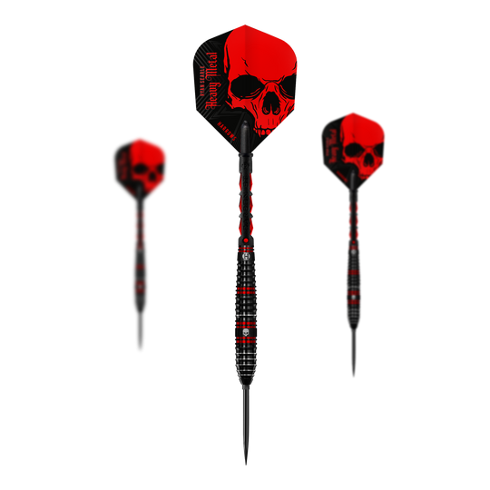 Harrows Ryan Searle 90% Steeldarts Quick Point Steeldarts Dies ist ein Harrows Ryan Searle 90% Steeldarts Quick Point Steeldart-Set. Die Darts sind aus hochwertigem Material gefertigt.