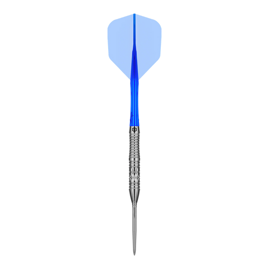 Stalowe lotki Caliburn Rix EZ-EVO R2 Dieses Bild zeigt einen einzelnen Caliburn Rix EZ-EVO R2 Steeldart. Der Dart ist in Nahaufnahme zu sehen.